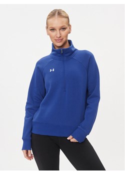 Under Armour Bluza Ua Rival Fleece Hz 1379492 Niebieski Loose Fit ze sklepu MODIVO w kategorii Bluzy damskie - zdjęcie 181147956