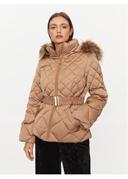 Guess Kurtka puchowa W3BL35 WEX52 Beżowy Regular Fit ze sklepu MODIVO w kategorii Kurtki damskie - zdjęcie 181148239