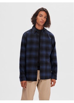 Selected Homme Koszula 16091358 Granatowy Slim Fit ze sklepu MODIVO w kategorii Koszule męskie - zdjęcie 181148338