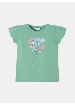 Mayoral T-Shirt 3015 Zielony Regular Fit ze sklepu MODIVO w kategorii Bluzki dziewczęce - zdjęcie 181148547