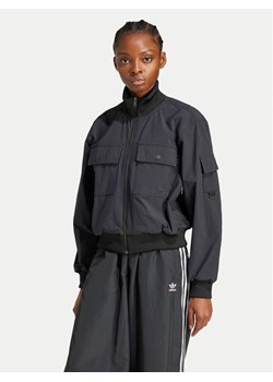 adidas Kurtka bomber Premium Essentials JD4792 Czarny Loose Fit ze sklepu MODIVO w kategorii Kurtki damskie - zdjęcie 181148805