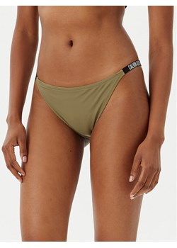 Calvin Klein Swimwear Dół od bikini KW0KW02891 Zielony ze sklepu MODIVO w kategorii Stroje kąpielowe - zdjęcie 181148865