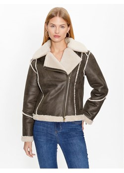 Fracomina Kożuch FS23WC1001O44601 Brązowy Regular Fit ze sklepu MODIVO w kategorii Kożuchy - zdjęcie 181148956