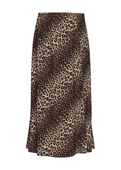 Pieces Spódnica midi Nya 17147811 Brązowy Regular Fit ze sklepu MODIVO w kategorii Spódnice - zdjęcie 181149039