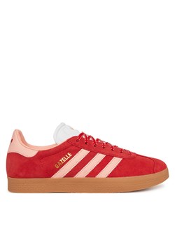 adidas Sneakersy Gazelle JH7217 Czerwony ze sklepu MODIVO w kategorii Buty sportowe damskie - zdjęcie 181149199