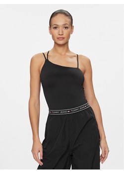 Tommy Jeans Body DW0DW17400 Czarny Slim Fit ze sklepu MODIVO w kategorii Bluzki damskie - zdjęcie 181149256