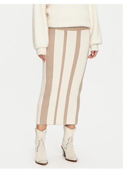 Vero Moda Spódnica ołówkowa Gold New Art 10311360 Beżowy Slim Fit ze sklepu MODIVO w kategorii Spódnice - zdjęcie 181149269