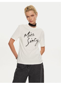 Miss Sixty T-Shirt 6L3SJ3780000 Biały Regular Fit ze sklepu MODIVO w kategorii Bluzki damskie - zdjęcie 181149345