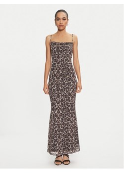 Gina Tricot Sukienka codzienna 24060 Brązowy Slim Fit ze sklepu MODIVO w kategorii Sukienki - zdjęcie 181149409