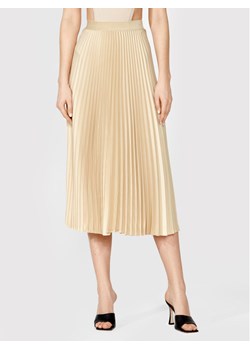 Simple Spódnica plisowana SDD004 Beżowy Regular Fit ze sklepu MODIVO w kategorii Spódnice - zdjęcie 181149485