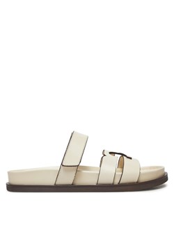 Tory Burch Klapki Ines Sport Slide 161636 Écru ze sklepu MODIVO w kategorii Klapki damskie - zdjęcie 181149509