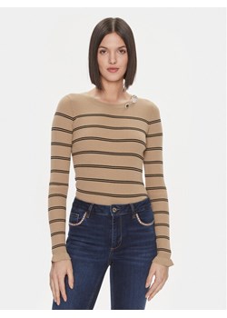 Liu Jo Sweter MF3001 MS99E Brązowy Slim Fit ze sklepu MODIVO w kategorii Swetry damskie - zdjęcie 181149517