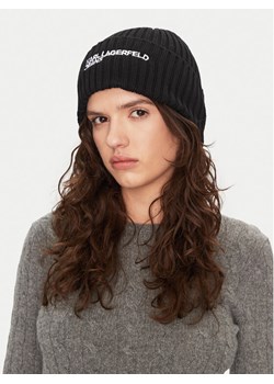 Karl Lagerfeld Jeans Czapka A1W33004 Czarny ze sklepu MODIVO w kategorii Czapki zimowe damskie - zdjęcie 181149868