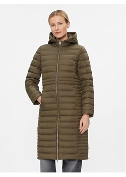 Tommy Hilfiger Kurtka puchowa Feminine WW0WW39861 Khaki Regular Fit ze sklepu MODIVO w kategorii Kurtki damskie - zdjęcie 181149886