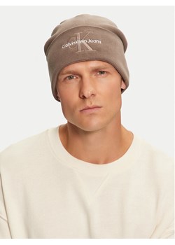 Calvin Klein Czapka Mono Logo Embro K50K512460 Brązowy ze sklepu MODIVO w kategorii Czapki zimowe męskie - zdjęcie 181149946