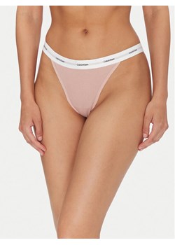 Calvin Klein Underwear Komplet 3 par stringów LV00QD5308 Różowy ze sklepu MODIVO w kategorii Majtki damskie - zdjęcie 181150005