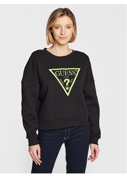 Guess Bluza Ane W3RQ04 K9Z21 Czarny Regular Fit ze sklepu MODIVO w kategorii Bluzy damskie - zdjęcie 181150069