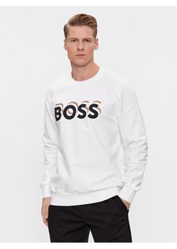 Boss Bluza Soleri 07 50507939 Biały Regular Fit ze sklepu MODIVO w kategorii Bluzy męskie - zdjęcie 181150109