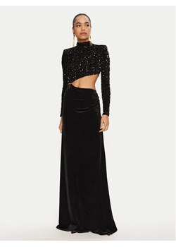 Elisabetta Franchi Sukienka wieczorowa AB-736-47E2-V700 Czarny Regular Fit ze sklepu MODIVO w kategorii Sukienki - zdjęcie 181150225