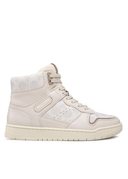 Coach Sneakersy Hi Top Coated Canvas CD304 Beżowy ze sklepu MODIVO w kategorii Buty sportowe damskie - zdjęcie 181150639