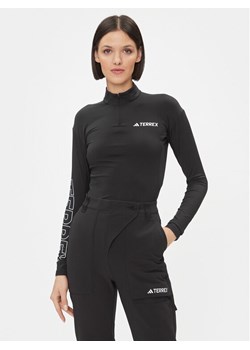 adidas Koszulka techniczna HZ6256 Czarny Slim Fit ze sklepu MODIVO w kategorii Bluzki damskie - zdjęcie 181150847