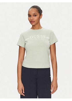 Guess T-Shirt V5GI03 I3Z14 Zielony Regular Fit ze sklepu MODIVO w kategorii Bluzki damskie - zdjęcie 181150866
