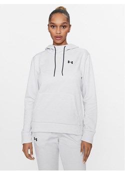 Under Armour Bluza Armour Fleece Hoodie 1373055 Szary Loose Fit ze sklepu MODIVO w kategorii Bluzy damskie - zdjęcie 181151096