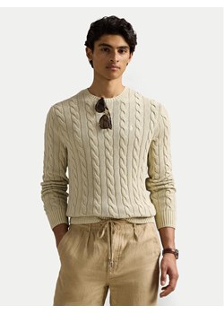 Polo Ralph Lauren Sweter 710965867001 Beżowy Regular Fit ze sklepu MODIVO w kategorii Swetry męskie - zdjęcie 181151149