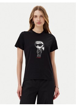 KARL LAGERFELD T-Shirt A1W17126 Czarny Regular Fit ze sklepu MODIVO w kategorii Bluzki damskie - zdjęcie 181151235