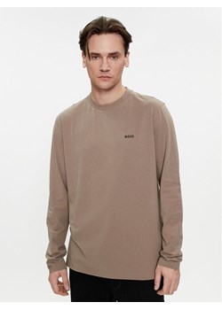 Boss Longsleeve 50506365 Brązowy Regular Fit ze sklepu MODIVO w kategorii T-shirty męskie - zdjęcie 181151258