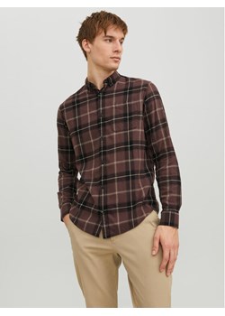 Jack&Jones Koszula 12235982 Brązowy Slim Fit - id: 0000302306183 - marki Jack & Jones - 181151277 Jack&Jones Koszula 12235982 Brązowy Slim Fit ze sklepu MODIVO w kategorii Koszule męskie - zdjęcie 181151277