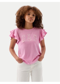 Gap T-Shirt 883254 Różowy Regular Fit ze sklepu MODIVO w kategorii Bluzki dziewczęce - zdjęcie 181151298