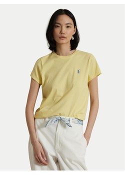 Polo Ralph Lauren T-Shirt 211898698033 Żółty Straight Fit ze sklepu MODIVO w kategorii Bluzki damskie - zdjęcie 181151308