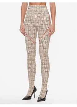 Patrizia Pepe Legginsy 2P1562/J165-XZ02 Beżowy Slim Fit ze sklepu MODIVO w kategorii Spodnie damskie - zdjęcie 181151378