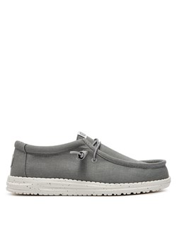 Hey Dude Mokasyny Wally Canvas 40700-007 Szary ze sklepu MODIVO w kategorii Mokasyny męskie - zdjęcie 181151467