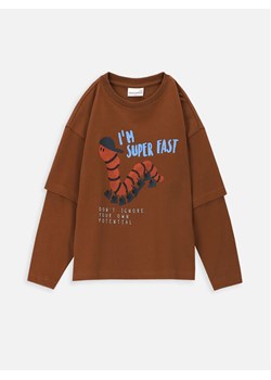 Coccodrillo Bluzka ZC3143102ATK Brązowy Regular Fit ze sklepu MODIVO w kategorii T-shirty chłopięce - zdjęcie 181151597