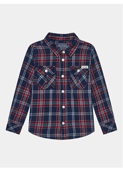 Guess Koszula N3BH01 D52G1 Niebieski Regular Fit ze sklepu MODIVO w kategorii Koszule chłopięce - zdjęcie 181151676