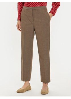 Tommy Hilfiger Chinosy WW0WW42951 Brązowy Straight Fit ze sklepu MODIVO w kategorii Spodnie damskie - zdjęcie 181151827