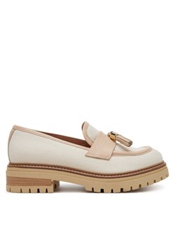 Pollini Loafersy SA10144G1MTO112A Écru ze sklepu MODIVO w kategorii Lordsy damskie - zdjęcie 181152046