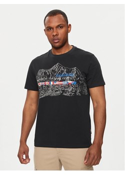 Napapijri T-Shirt S-Turin NP0A4HQG Czarny Regular Fit ze sklepu MODIVO w kategorii T-shirty męskie - zdjęcie 181152047