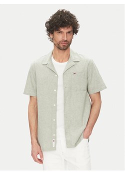 Tommy Jeans Koszula DM0DM20895 Zielony Regular Fit ze sklepu MODIVO w kategorii Koszule męskie - zdjęcie 181152069