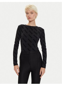 Hugo Body 50523412 Czarny Slim Fit ze sklepu MODIVO w kategorii Bluzki damskie - zdjęcie 181152075