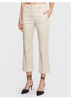 Marella Chinosy Roger 31360128 Écru Regular Fit ze sklepu MODIVO w kategorii Spodnie damskie - zdjęcie 181152295