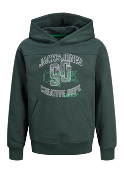 Jack&Jones Junior Bluza 12243086 Zielony Loose Fit ze sklepu MODIVO w kategorii Bluzy chłopięce - zdjęcie 181152338