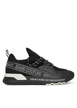 Versace Jeans Couture Sneakersy 78YA3SA3 Czarny ze sklepu MODIVO w kategorii Buty sportowe męskie - zdjęcie 181152637
