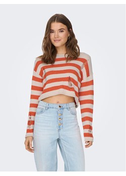 ONLY Sweter 15300376 Beżowy Regular Fit ze sklepu MODIVO w kategorii Swetry damskie - zdjęcie 181152646