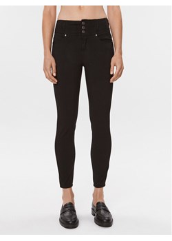 Fransa Spodnie materiałowe 20608336 Czarny Slim Fit ze sklepu MODIVO w kategorii Spodnie damskie - zdjęcie 181152708