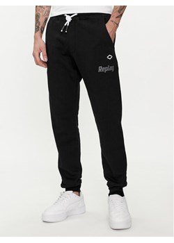 Replay Spodnie dresowe M9966.000.21842 Czarny Regular Fit ze sklepu MODIVO w kategorii Spodnie męskie - zdjęcie 181152825