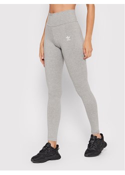 adidas Legginsy adicolor Essentials HD2351 Szary Tight Fit ze sklepu MODIVO w kategorii Spodnie damskie - zdjęcie 181152847