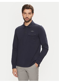 Aeronautica Militare Polo 242PO1827J612 Granatowy Regular Fit ze sklepu MODIVO w kategorii T-shirty męskie - zdjęcie 181152856